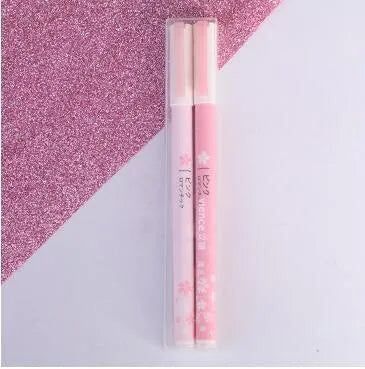 Sakura gel pen set with plastic body and replaceable refills, showing choice of 0.5mm or 0.38mm tip sizes