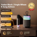 Wireless mini Bluetooth speaker with subwoofer and colour light in Dark Night Black