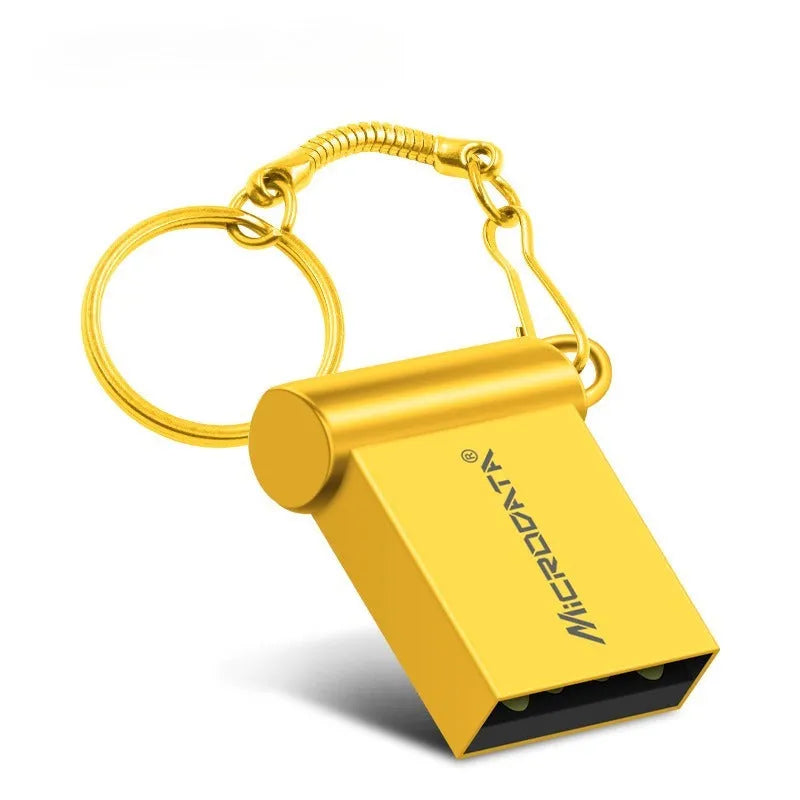 Car-shaped metal USB flash drive on a necklace chain, shown in black colour