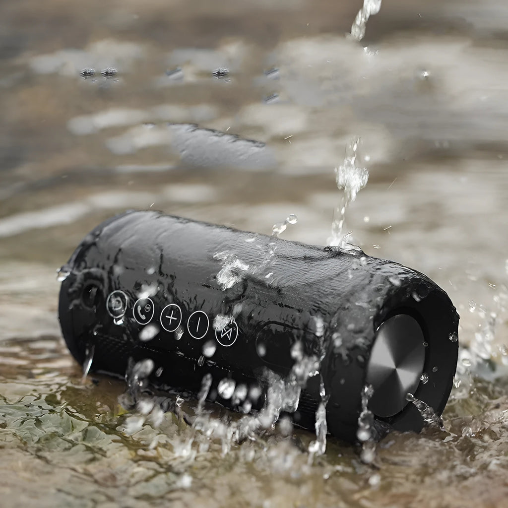 Outdoor waterproof card sound portable Bluetooth speaker in black, camouflage, grey, or red colour