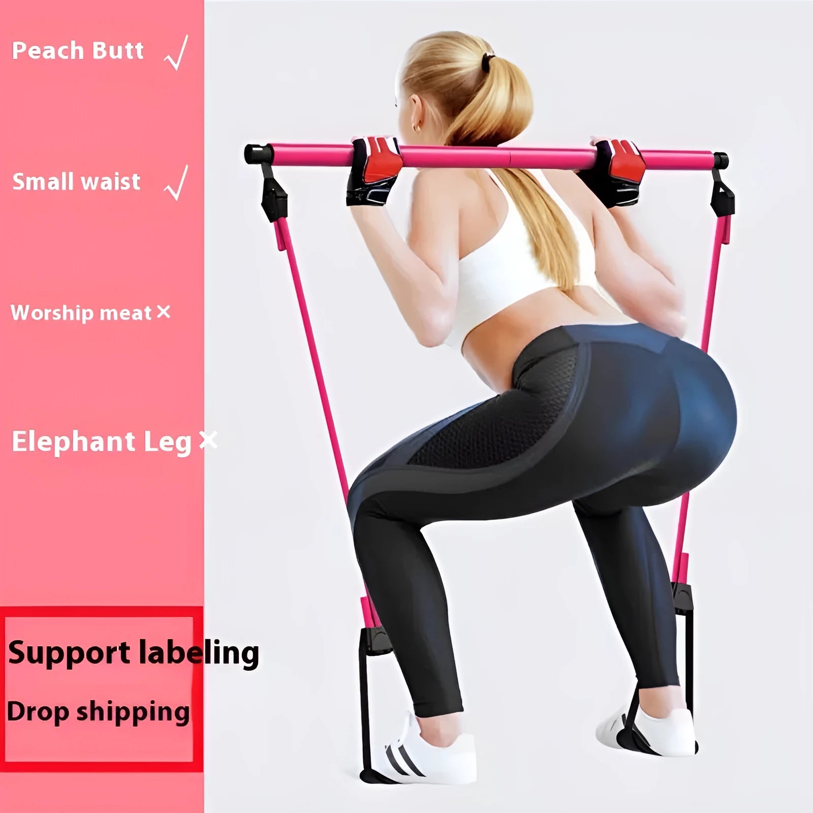 Adjustable fitness pulling rope in choice of colours with protective bubble bag and box.
