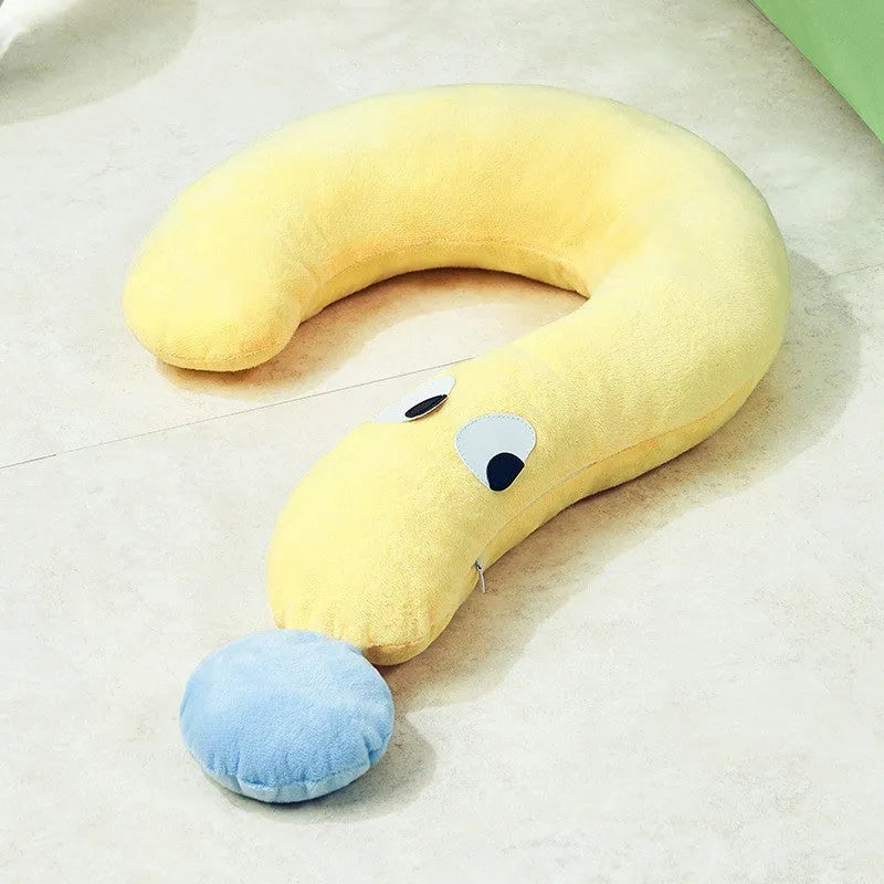 Blue rectangular dog pillow measuring 62 by 39 centimetres on a wooden floor.