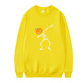 Women's printed casual top with crew neck and long sleeves in multiple colour options