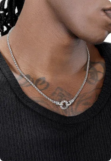 S925 sterling silver clavicle necklace for women with pendant, available in 50cm, 55cm or 60cm lengths