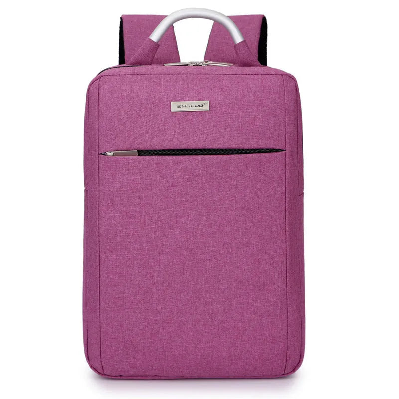 Waterproof casual business laptop bag with multiple compartments in black colour
