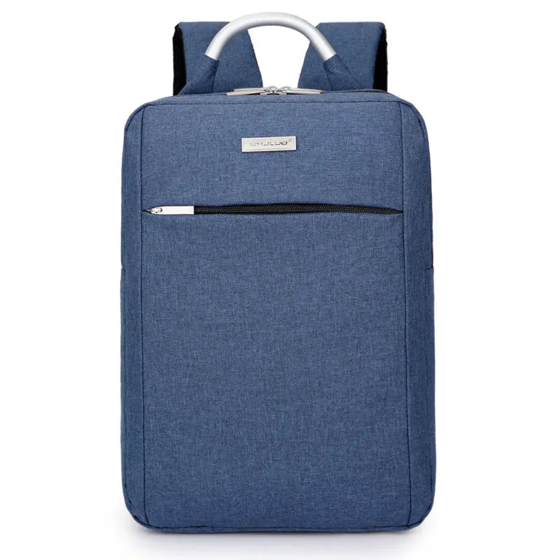 Waterproof casual business laptop bag with multiple compartments in black colour