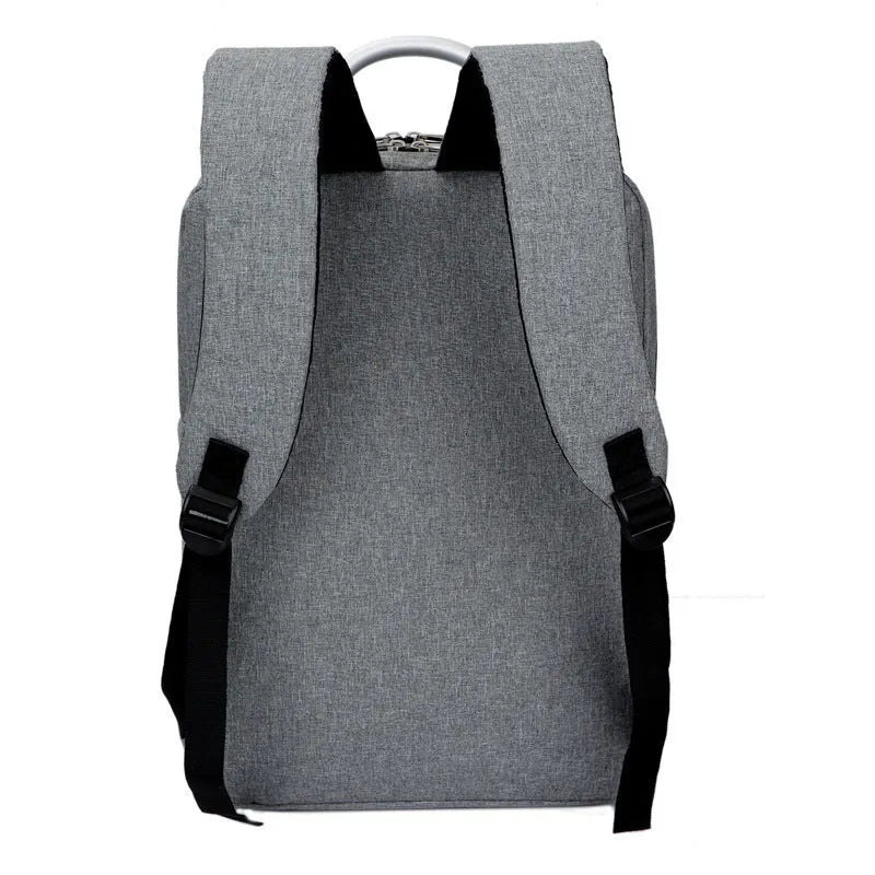 Waterproof casual business laptop bag with multiple compartments in black colour