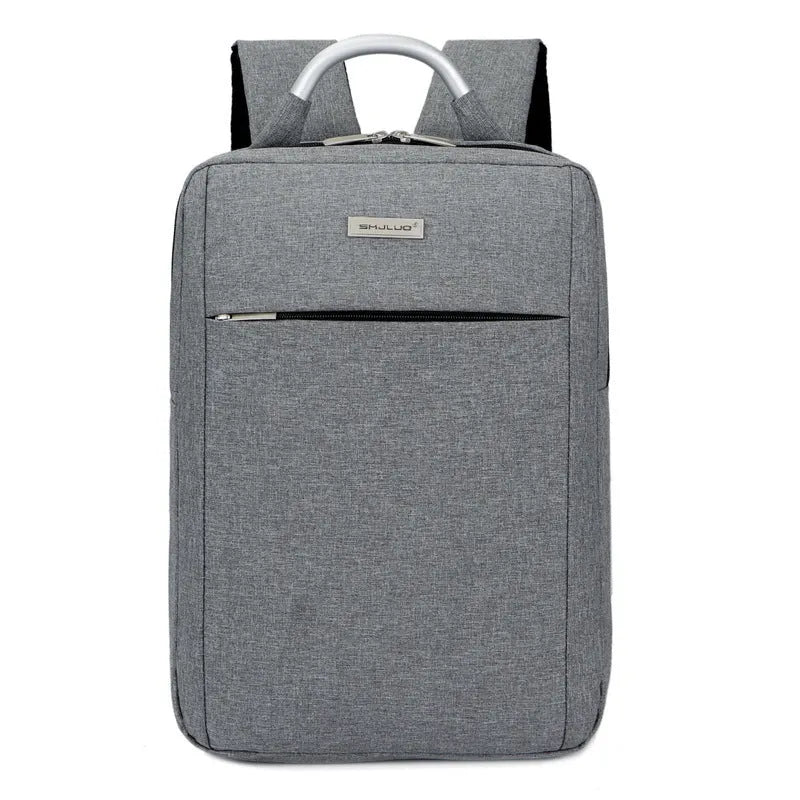 Waterproof casual business laptop bag with multiple compartments in black colour