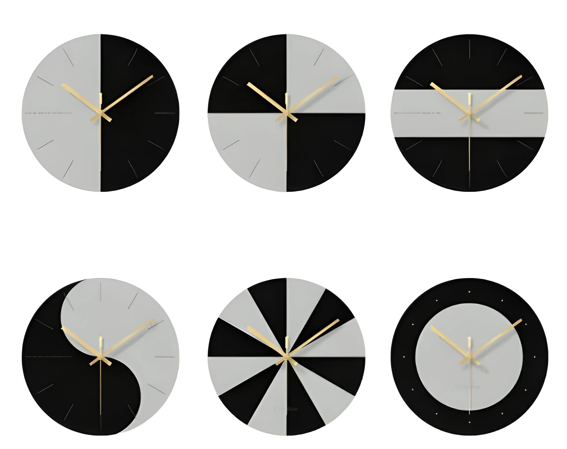 Minimalist transparent tempered glass wall clock with silent movement, showing 29.5cm diameter face.