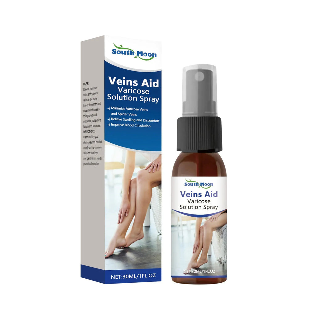 30ml bottle of leg care spray with menthol, ginger and horse chestnut