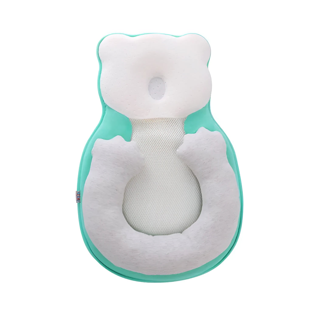 Portable folding baby travel crib with integrated soft cotton sleep cushion for newborns