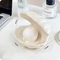 Yellow white porcelain girl's night lamp and storage tray set with modern simplicity design.