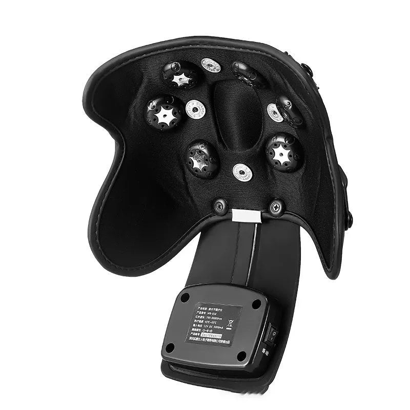 Portable knee and shoulder massager with infrared heat therapy and temperature control display