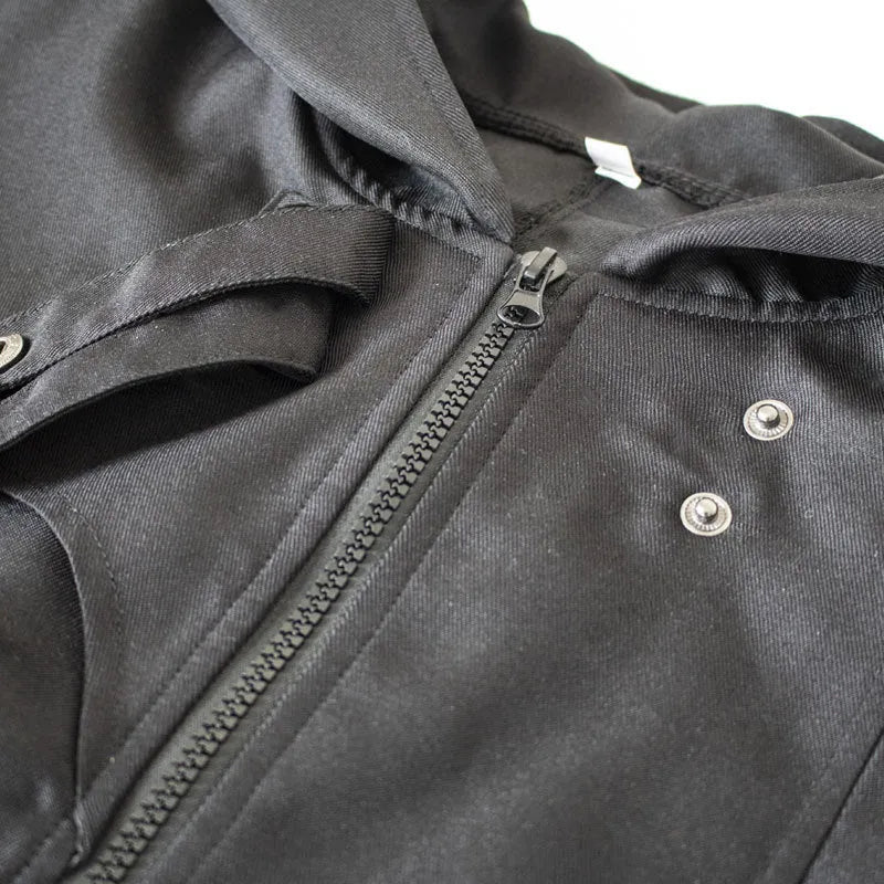 Black polyester Halloween cos coat for adults, fancy dress costume jacket