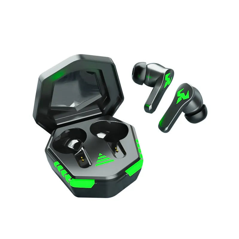 Wireless Bluetooth in-ear sports earphones shown in black colour variant.