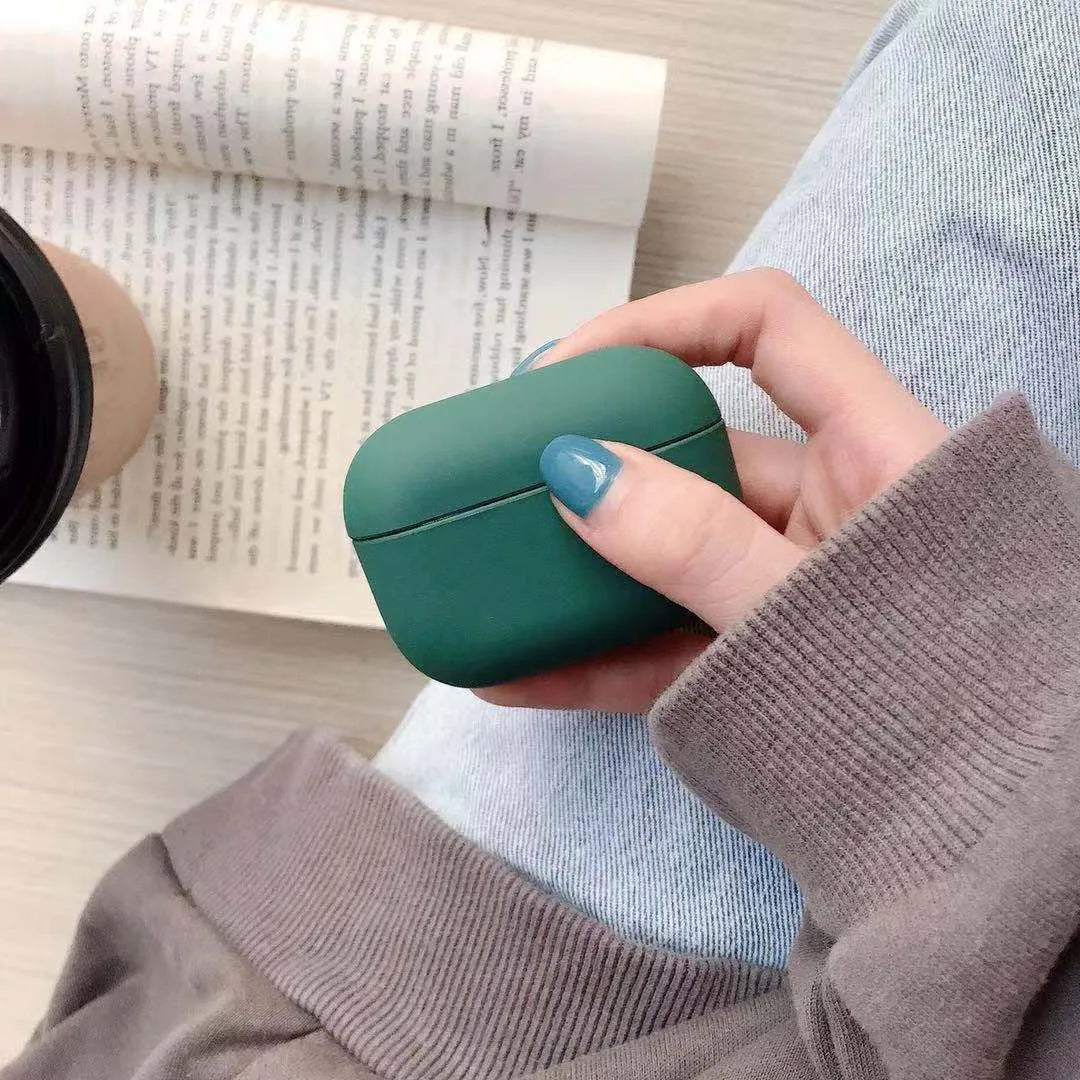 Compatible plastic protective case for Apple AirPods Pro shown in multiple colour options.