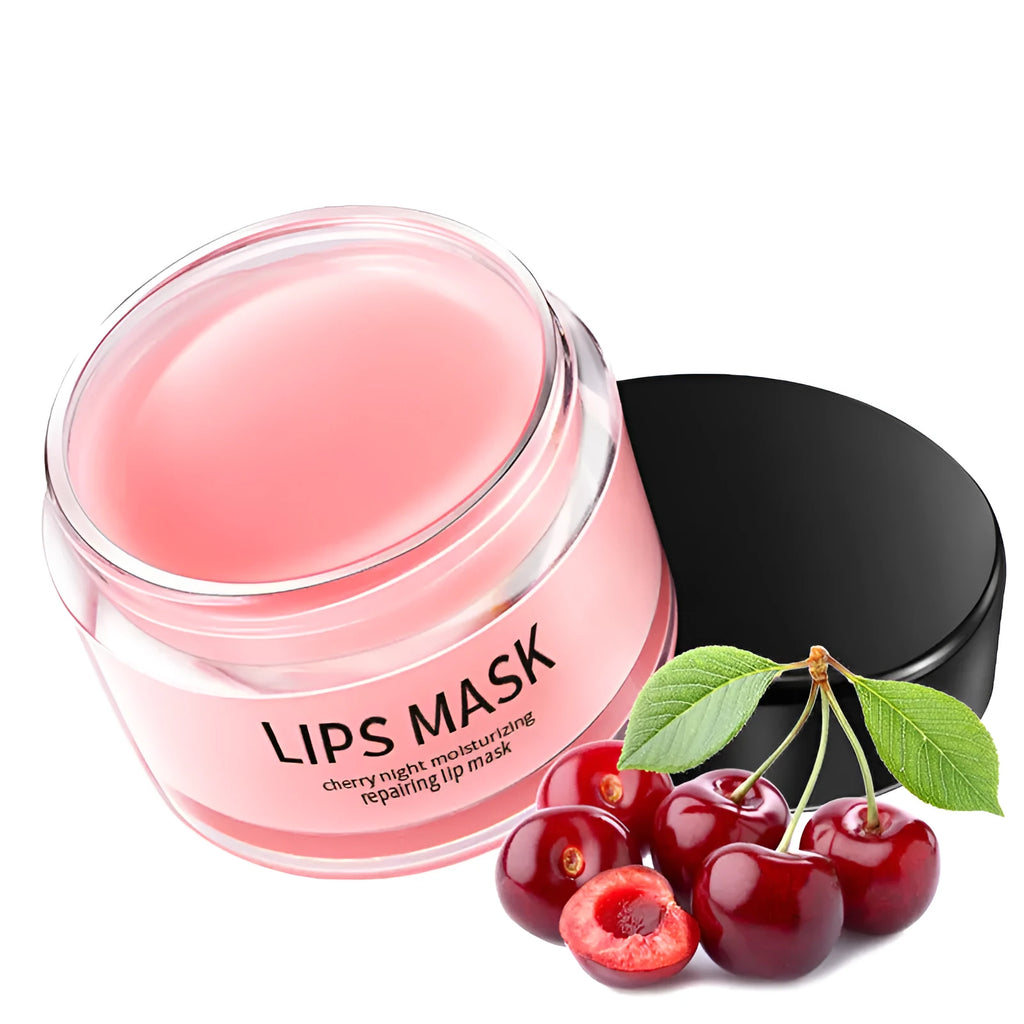 A lip box containing a 20-30g moisturising lip mask for dry, rough lips.