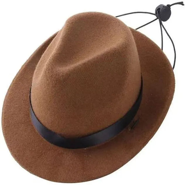 S size 15.5cm diameter wool felt mini pet hat for small dogs and cats in choice of colours