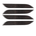 Four carbon fibre door handle protection stickers for Tesla Model S with adhesive backing