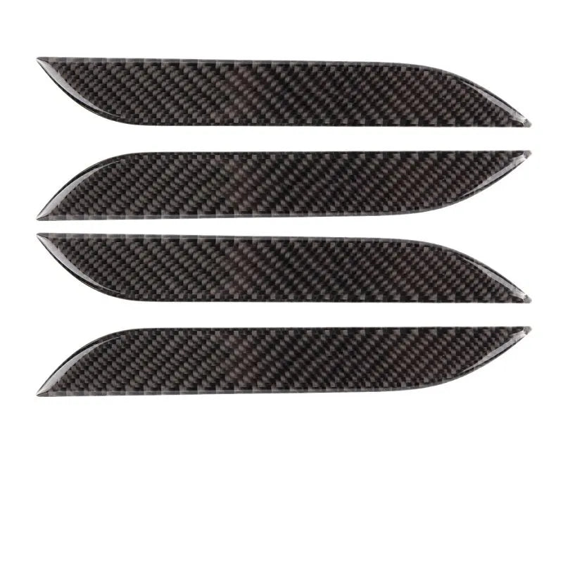 Four carbon fibre door handle protection stickers for Tesla Model S with adhesive backing