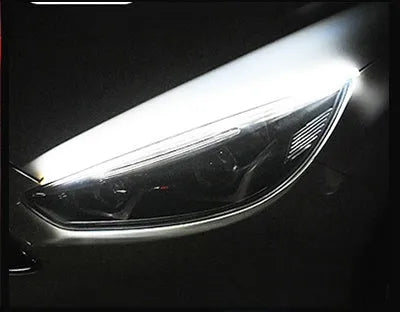Flexible silicone car LED strip for daytime running lights and flowing turn signals in multiple colours.