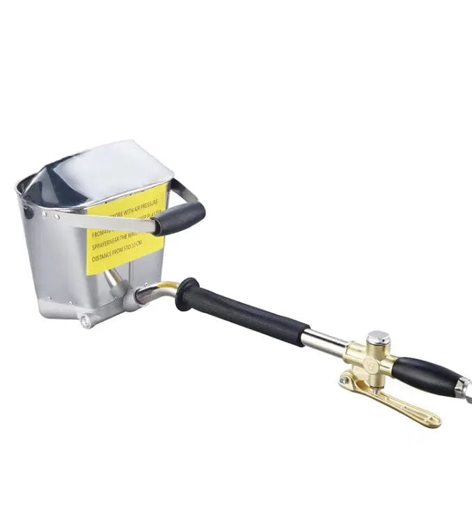 KDL-8876 automatic pneumatic paint spray gun with aluminium body and stainless steel components for wall and roof coatings.