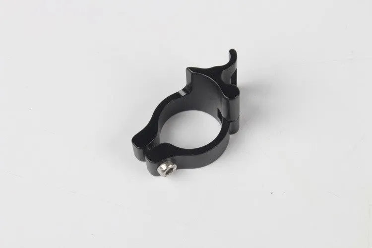 Black aluminium alloy vehicle clamp ring measuring 28.6mm diameter for automotive applications