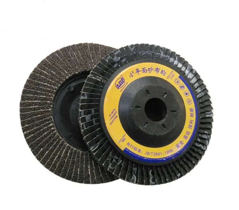 Flat abrasive cloth wheel 100x16mm calcined sand long short piece emery cloth for metal grinding