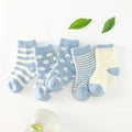 Cotton jacquard tube socks for children in multiple colours and sizes