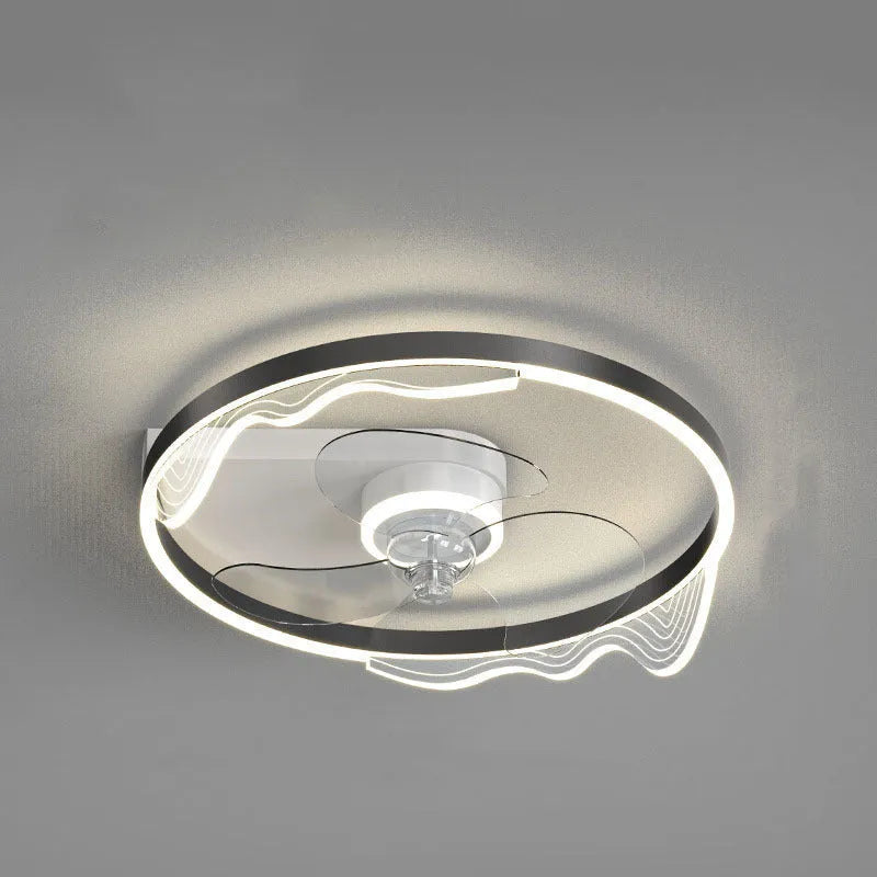 Simple modern Nordic ceiling lamp with fan for children's rooms in iron construction