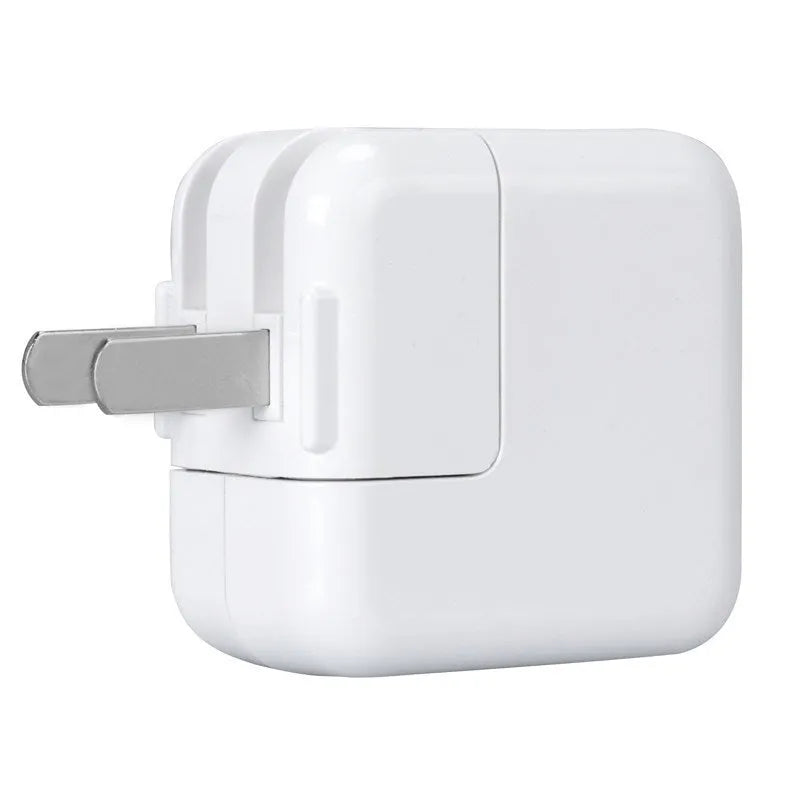 USB iPad tablet charger with international plug options in white