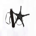Black football juggling belt with 2 metre elastic cord for solo training