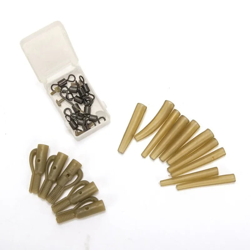 European carp fishing 30-piece accessory card with anti-winding pipes, threaded hoses, rotation connectors and screws