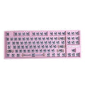 DIY mechanical keyboard kit with hot plug seats showing transparent casing and included key puller tool