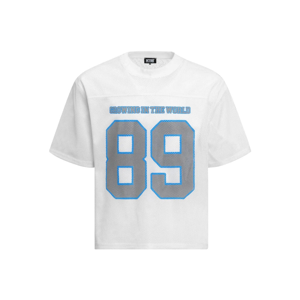 Loose fitting casual T-shirt in black or white colour with regular short sleeves