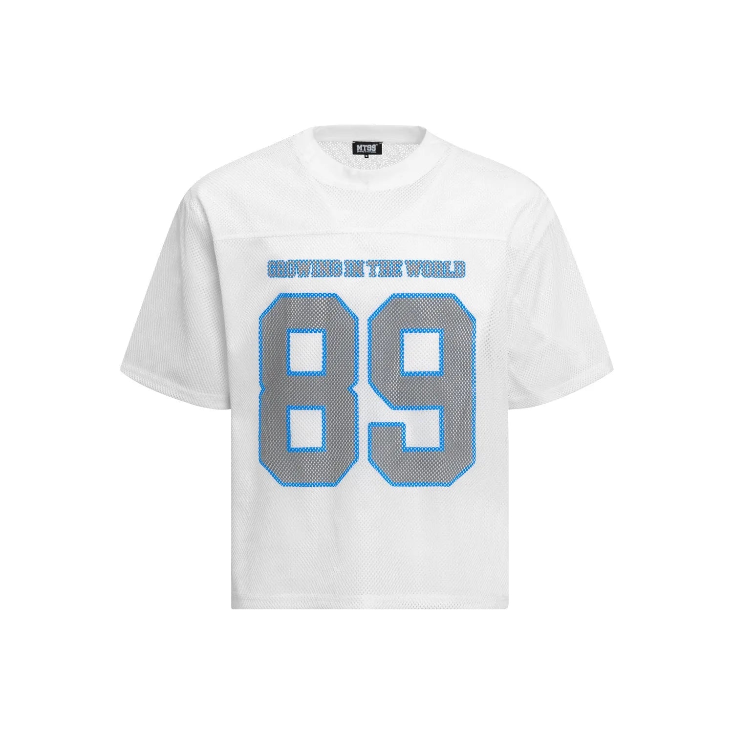 Loose fitting casual T-shirt in black or white colour with regular short sleeves