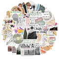 50 sheets of colourful graffiti and cartoon waterproof stickers for luggage and notebook decoration
