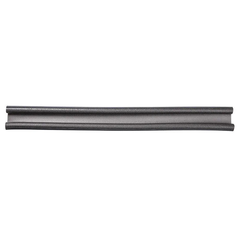 Flexible door bottom sealing strip, 21x15x6.5 cm, white, for noise reduction and draft blocking on interior doors
