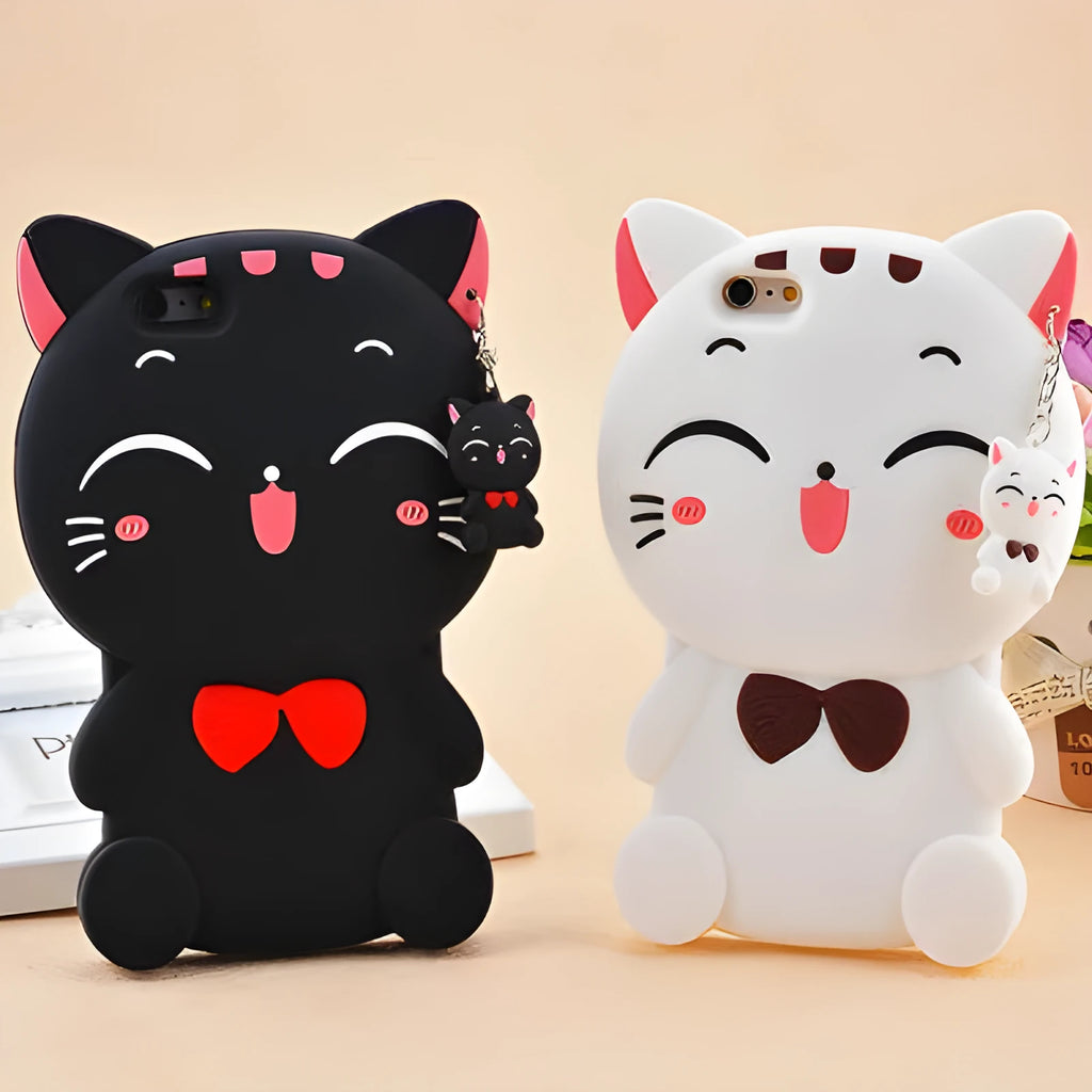Soft silicone phone shell case in an edge-proof design for Samsung and iPhone models.