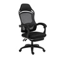 Ergonomic black computer gaming chair with high resilience sponge seat and linkage armrests