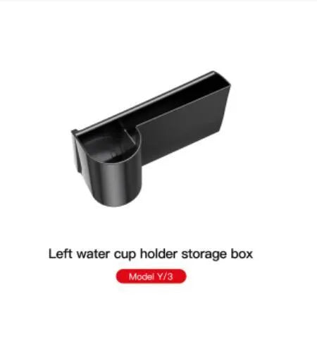 Tesla Model 3 and Model Y dashboard water cup holder with handle in left-hand drive configuration