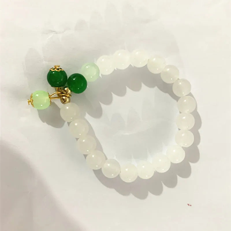 Alloy women's bracelet with Tian Shan Cui Yu design pattern in S175 electroplated colour