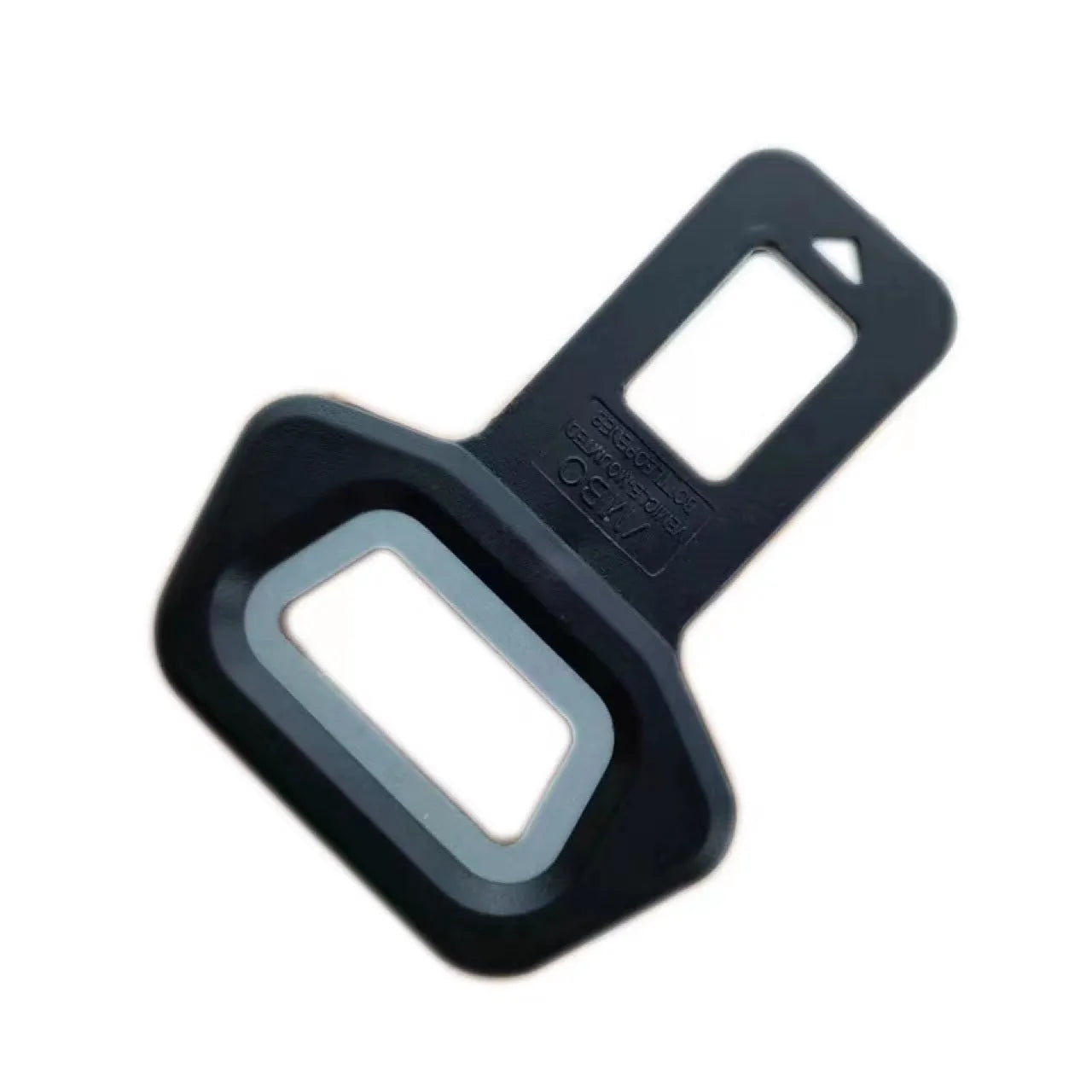 Aluminium alloy bottle opener keychain with a 2.1cm lock-tongue buckle in frosted carbon fibre finish.