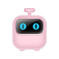 Mini portable thermal printer for students in white with USB cable