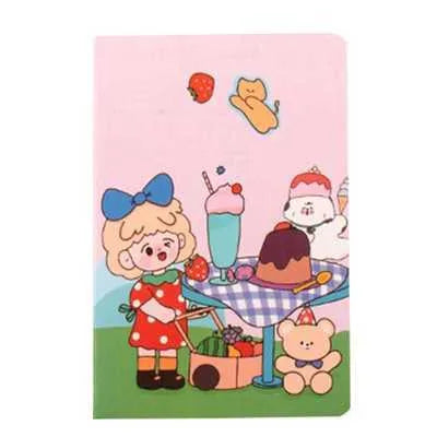 Cartoon A5 notebook with 30 sheets showing cute bear cover design