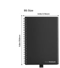 Business intelligence notebook with PVC cover, A5 B5 sizes, voice recording, handwriting recognition, and mobile scanner