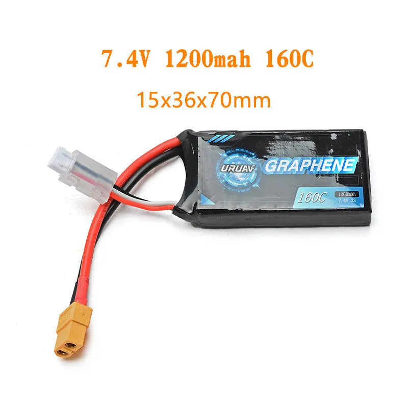 7.4V 1200mAh lithium battery for RC remote control model cars and ships