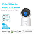 Zhou Shi wireless indoor security camera with large screen on a white plastic housing