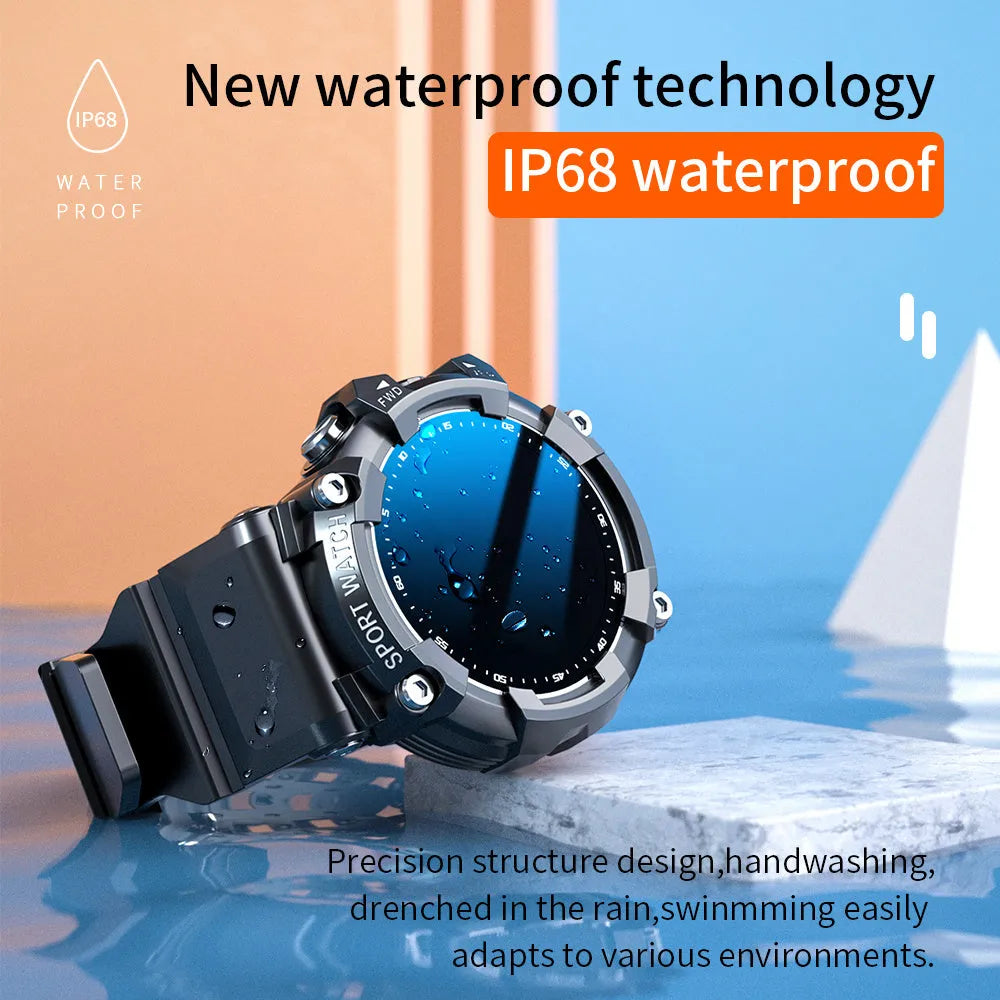 ATTACK 3 IP67 waterproof smart sports watch with round colour screen on wrist