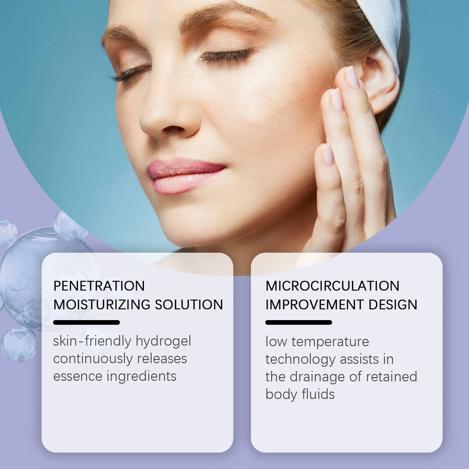 Collagen eye mask treatment with hyaluronic acid in 12-pair packaging